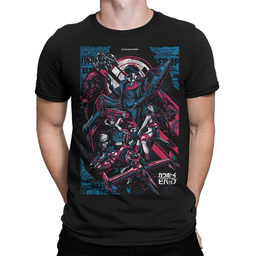 Ковбойская футболка Bebop Art аниме мужская женская Подарочная всех размеров на день