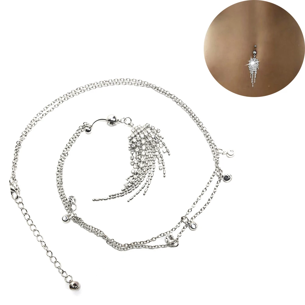 Модное украшение для тела Чиан с украшением в виде кристаллов Стразы мотаться