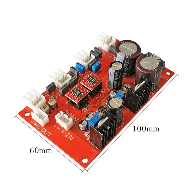 Двойная плата предварительного усилителя OP275 аудио эквалайзер предусилитель