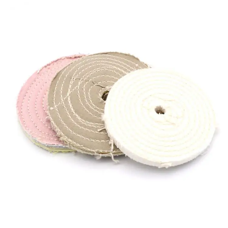 Полировальное колесо 6 дюймов хлопковая ткань зеркальная полировка буферная