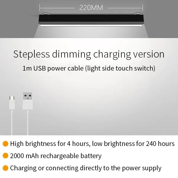 Charging Charge220 Xiaomi Youpin Wanhuo перезаряжаемый светодиодный зеркальный налобный фонарь с наклейкой, без ударов, макияж и светильник для ванной комнаты, Туалетная лампа - Цвет: Charging Charge220
