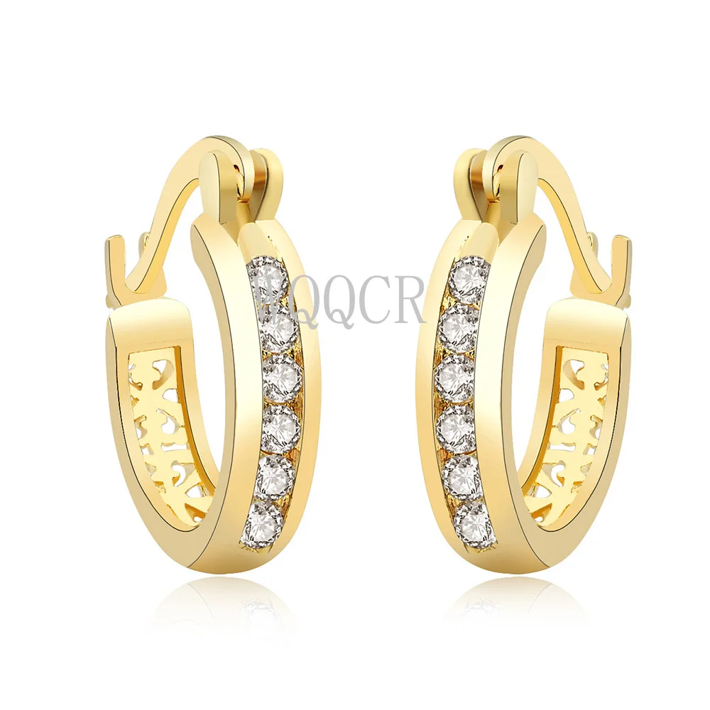 Модные серьги из стерлингового серебра 925 пробы с фианитами цветные циркониевые