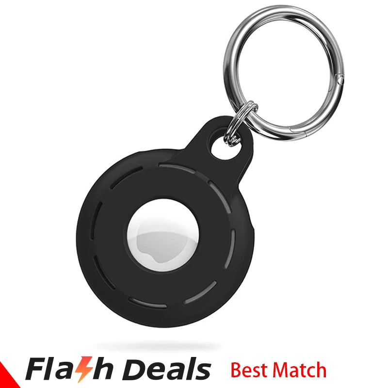 

Skin Protective Cover For Aircovered AirTag Case Original Liquid Silicone Protector Bumper Case For Apple AirTags Tracker Buckle