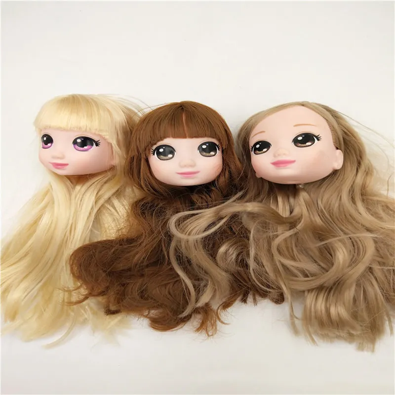 1 шт. Редкие случайный выбор цвета для куклы голова большая оригинальная головка