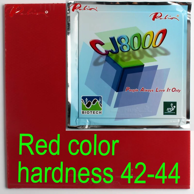 Palio официальный долгосрочный CJ8000 42-44 Настольный теннис резиновая BIOTECH technilogy быстро атакующая петля маленькая липкая ракетка для настольного тенниса - Цвет: red
