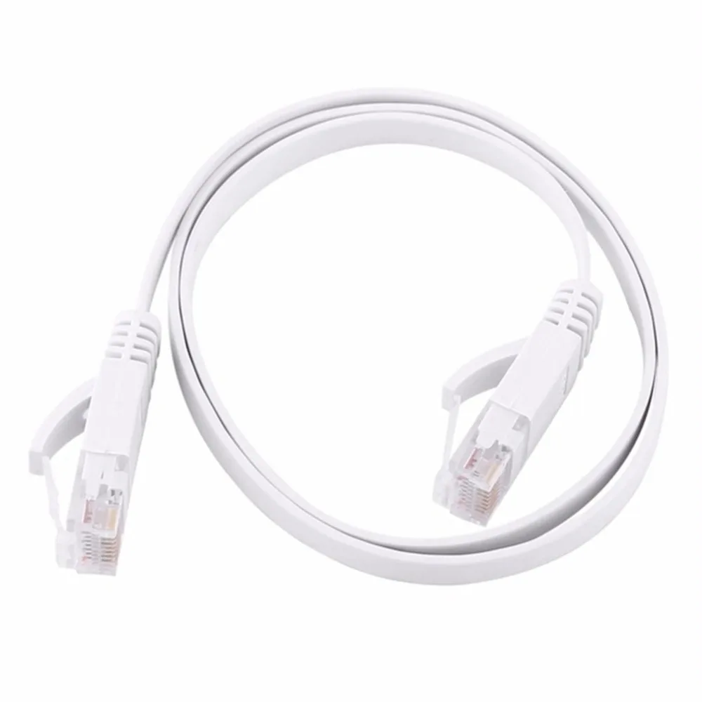 CAT6e плоский сетевой кабель для ноутбука Ethernet RJ45 LAN Шнур PC Компьютерная линия 0 5 м 1 2