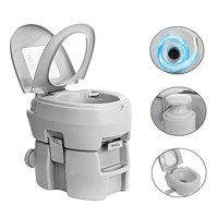 5 gallon 20l portable toilet flush outdoor indoor travel camping commode potty toilets for caravan elderly pregnant toilets seat