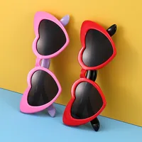 New Children Sunglasses Kids Polarized Sun Glasses LOVE Heart Boys Girls Glasses Baby Flexible Safety Frame Eyewear