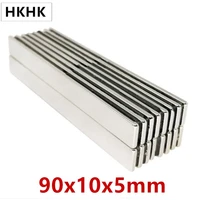 90x10x5 strong sheet rare earth magnet thickness 5mm block rectangular neodymium magnets 90x10x5mm strip magnet 90105 90mm