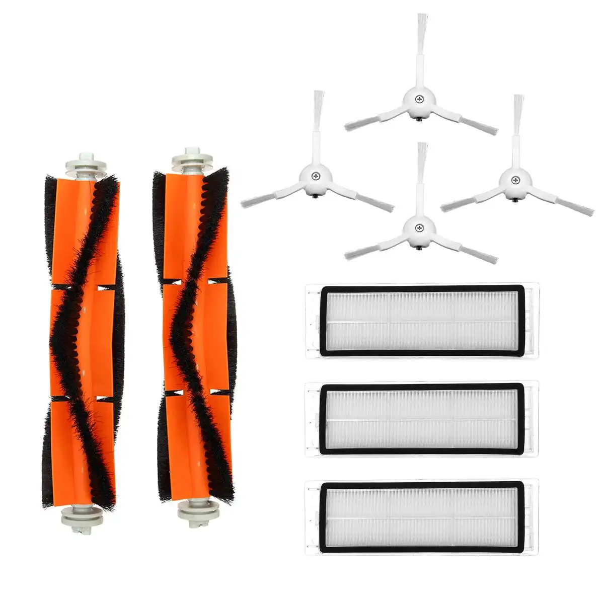 

9PCS HEPA Filter Main Brush Side Brush Accessories For Xiaomi MI 1S Robot Vacuum for Roborock S50 S51 S5 S6 Vacuum Cleaner Parts