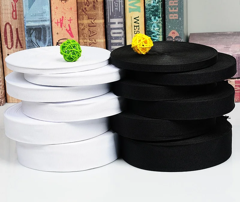 

Black White High Tenacity Lint Ribbon grosgrain Ribbon Handmade Wired Ribbon Stain Band Ruban Stain DIY Sewing Cloth Accessories
