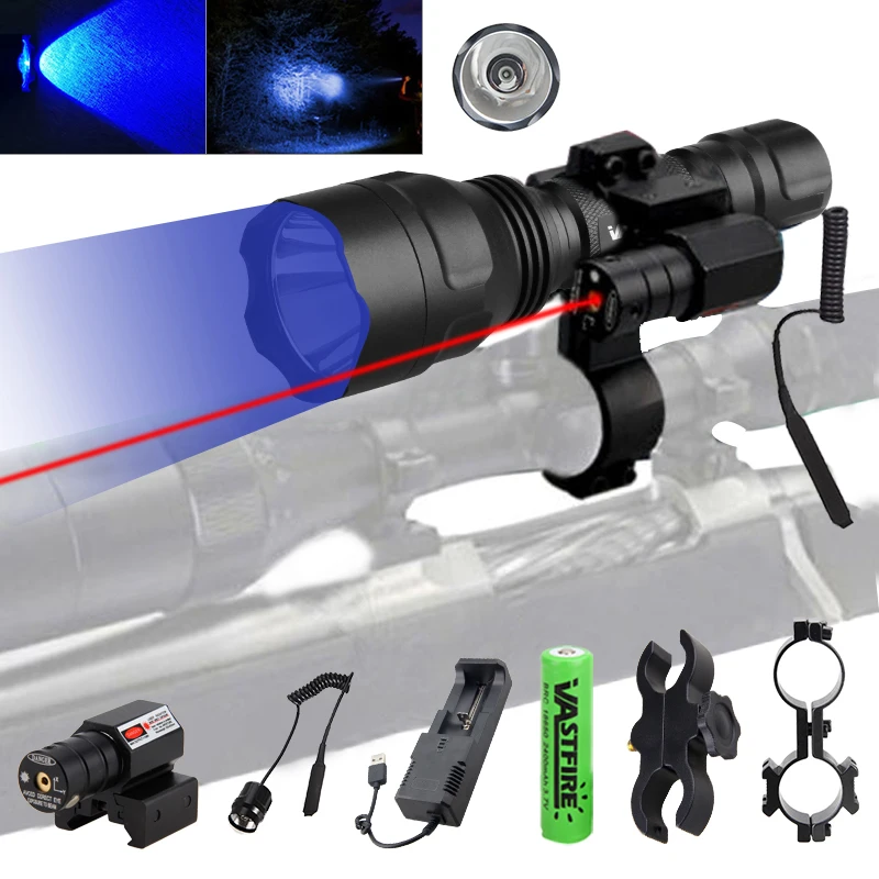C8 395 нм УФ светодиодный тактический охотничий фонарь для винтовки Armas Gun