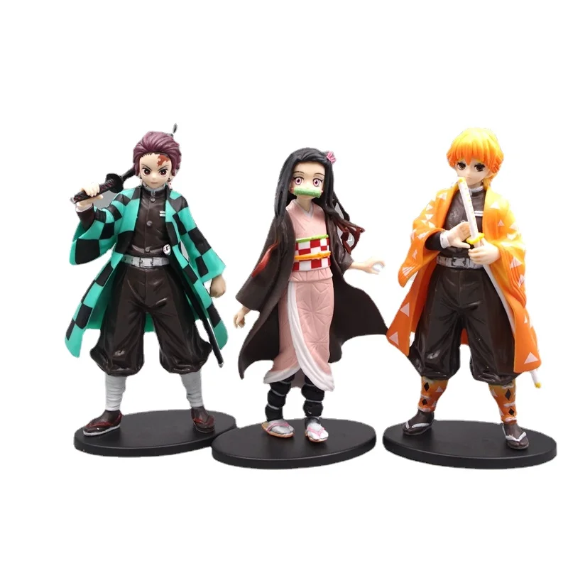 Фигурки из аниме рассекающий демонов экшн фигурки ПВХ фигурка Zenitsu Inosuke Kimetsu No