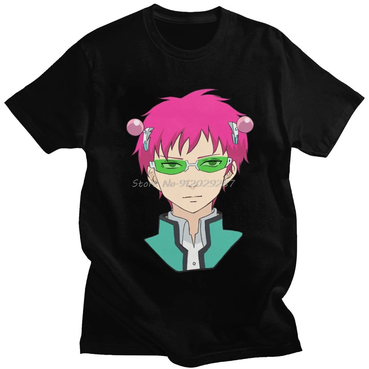 

The Disastrous Life Of Saiki K Tshirt Men Short Sleeve Anime Manga Tee Kusuo Kaidou No Psi Nan T Shirt Cotton T-shirt Gift