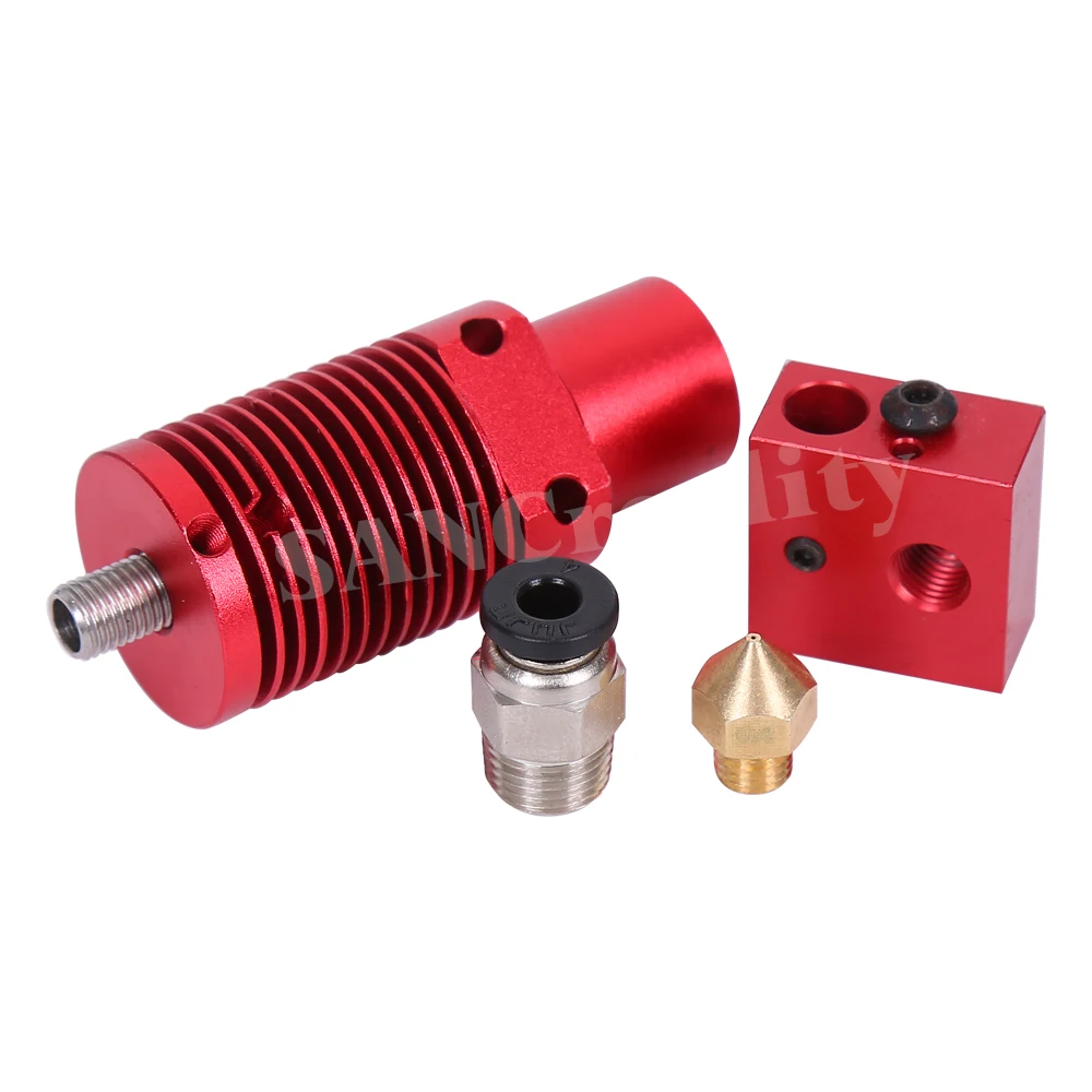 Ender-3/CR10/CR10S 1 75 мм J-head Hotend комплект Алюминий тепла блок с нагревателем термистора