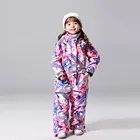 Зимний детский лыжный костюм для температуры до-30, детский брендовый водонепроницаемый теплый зимний жакет для девочек, детская куртка для катания на лыжах и сноуборде