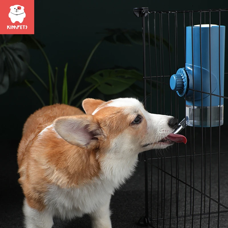 

Kimpets Dog Drinking Fountain Hanging Pet Drinking Fountain Hanging Kettle Hanging Cage Cat Drinking Fountain without Wet Mouth