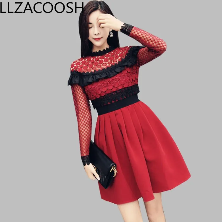 Платье для автопортретов 2019 г. Дизайнерское осеннее красное вино открытое