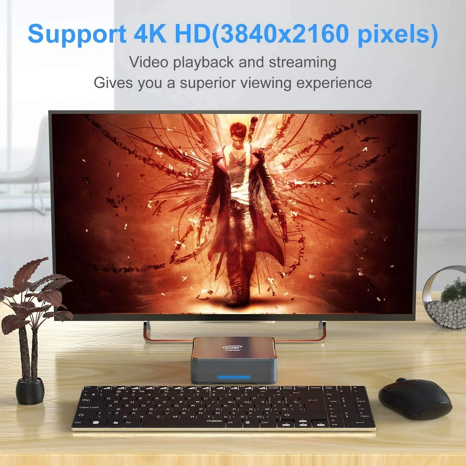 Мини-ПК GK3V AK3V Intel J4125 J3455 DDR4 8 Гб 256 ГБ SSD Windows 10 Dual WIFI 1000M LAN 4K WIN10 | Компьютеры и офис
