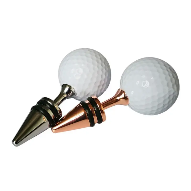 

Creative Golf Ball Decorative Wine Bottle Stoppers Top Decoration Ideal Gift for Wine or Golf Lover Keeps Wine Fresh NEW