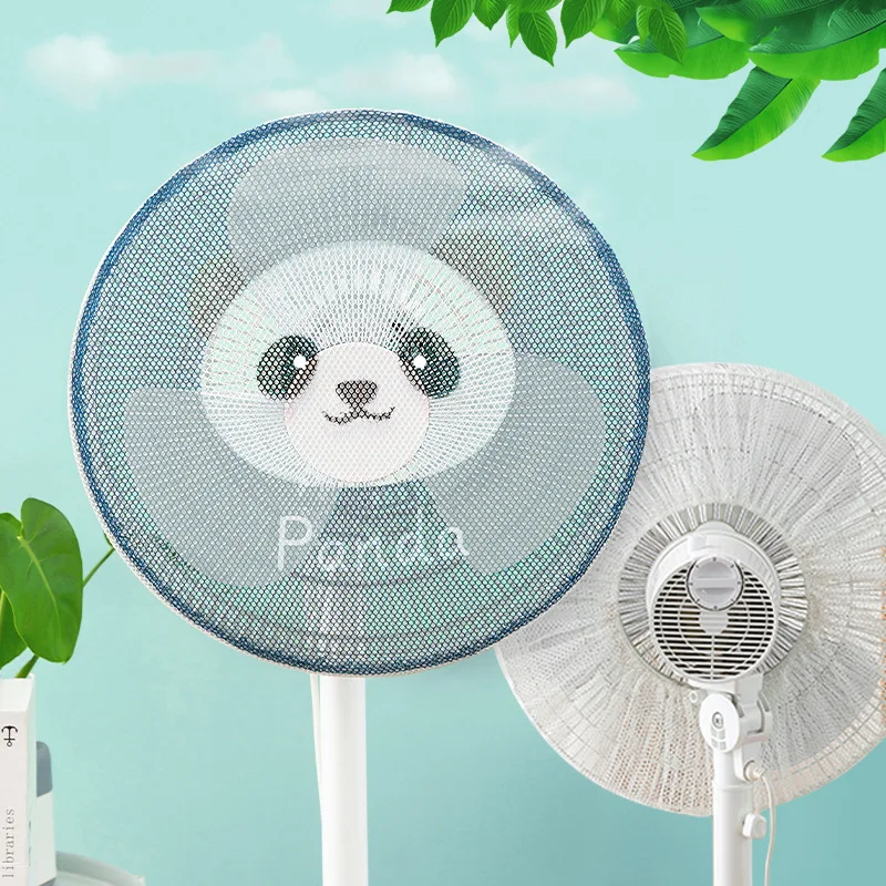 

Fan Cover Cartoon Fan Guard Net Safety Fan Filters Kid Finger Protector Summer Washable Children Finger Safety Fan Cover