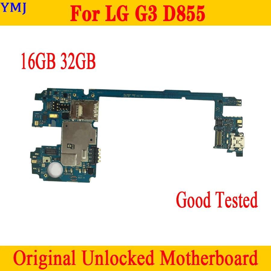 Материнская плата 16 Гб/32 ГБ для LG G3 D855 с системой Android 100% Оригинальный