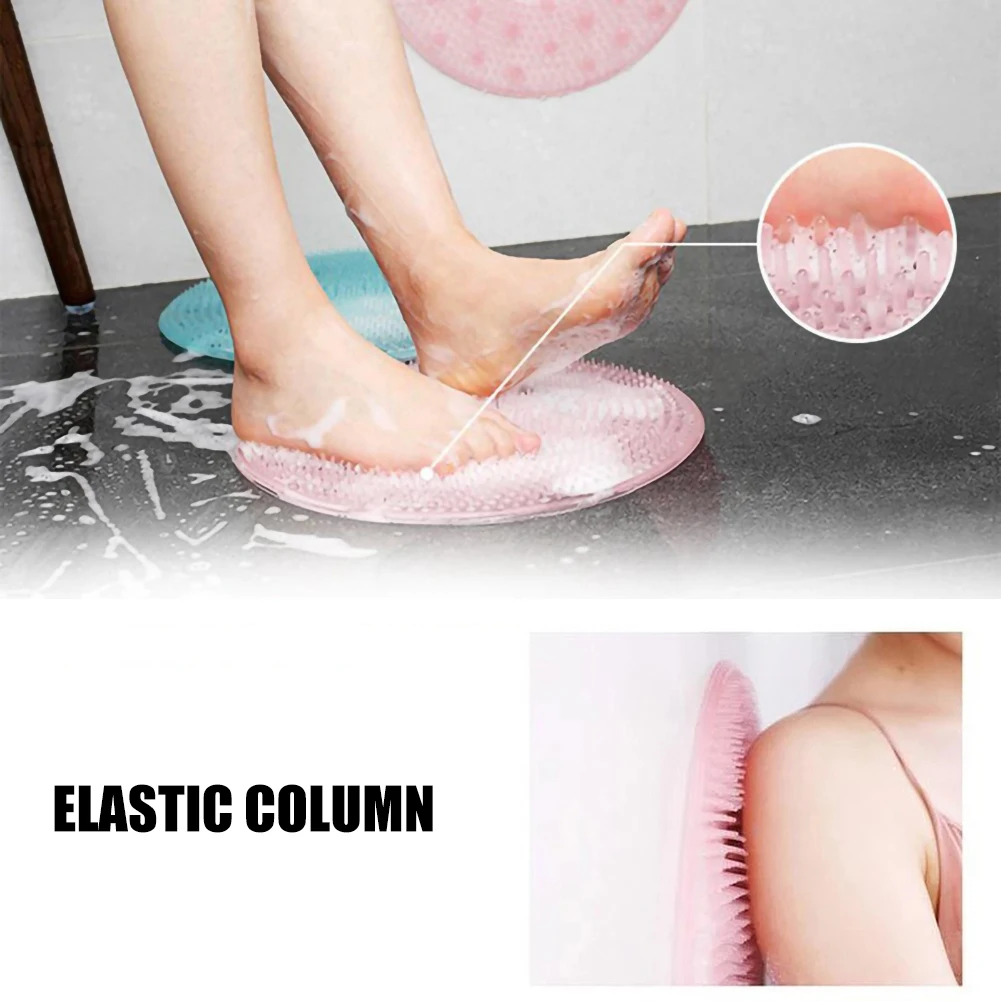 Силиконовый нескользящий коврик для ванной комнаты безопасный щетка массажер