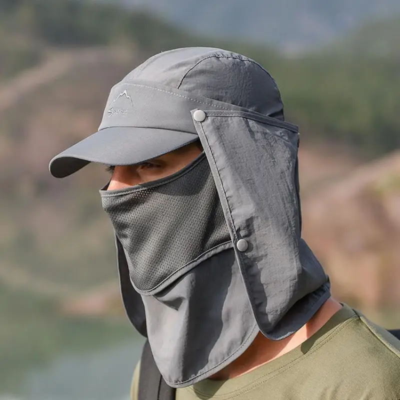 

Multifunctional Sun Hat Men Outdoor Fisherman Hat Women Fashion Sunscreen Hat Unisex Summer Quick-drying Baseball Cap