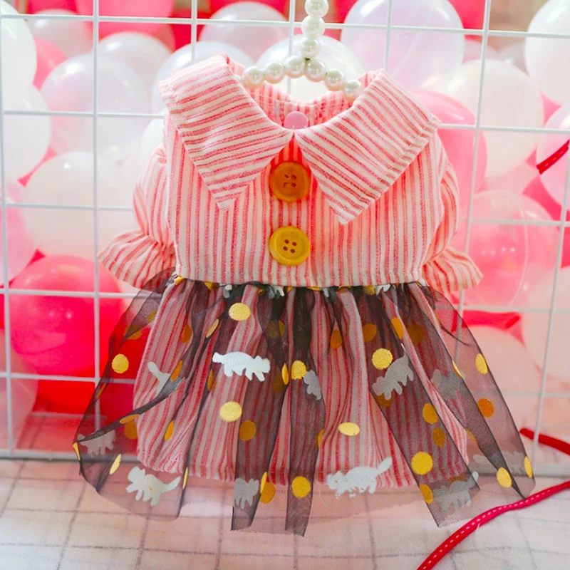 Кружевная юбка для маленьких принцесс милая летняя одежда собак и кошек милых