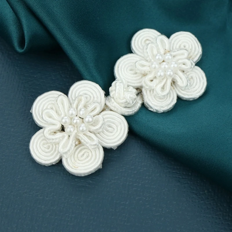 

10 Pairs Flower Chinese Handmade Cheongsam Buttons Sewing Knot Fastener DIY Handcraft Clothing Accessories