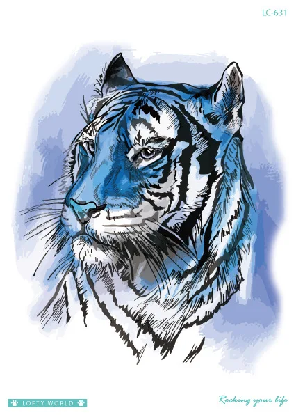 Водостойкие временные тату-наклейки для мужчин и женщин цветные на руку с