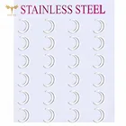 Женские серьги-гвоздики с полумесяцем, серьги из нержавеющей стали, свадебные украшения, 2021