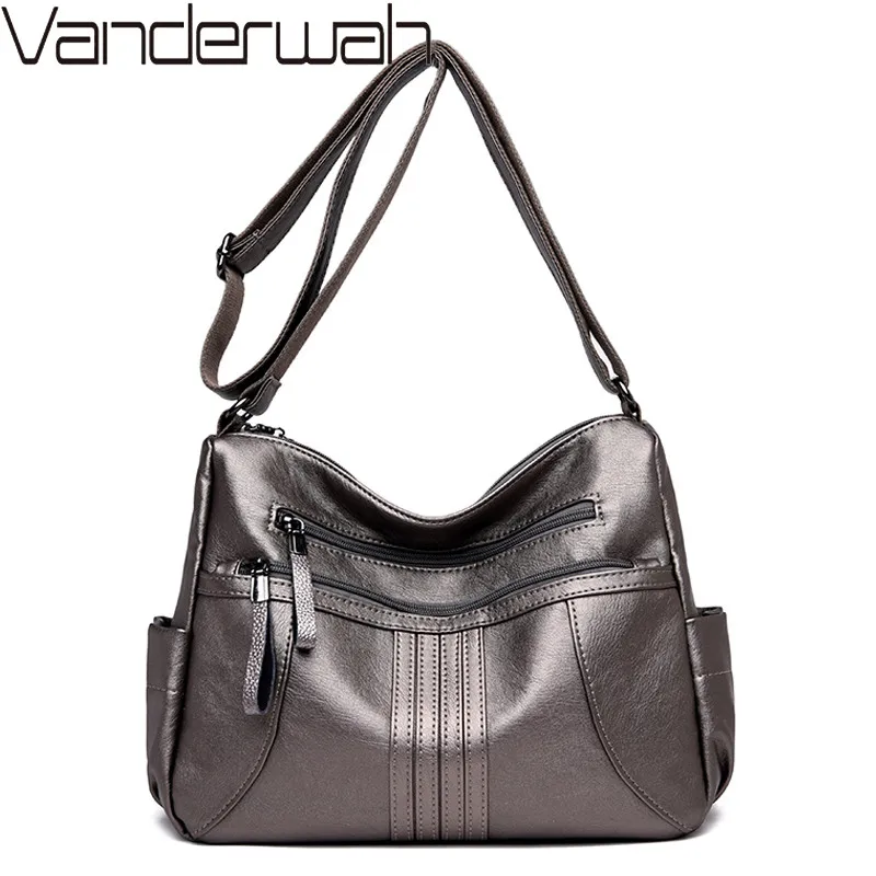 Роскошные кожаные женские Сумки Sac большой емкости Женские сумки через плечо