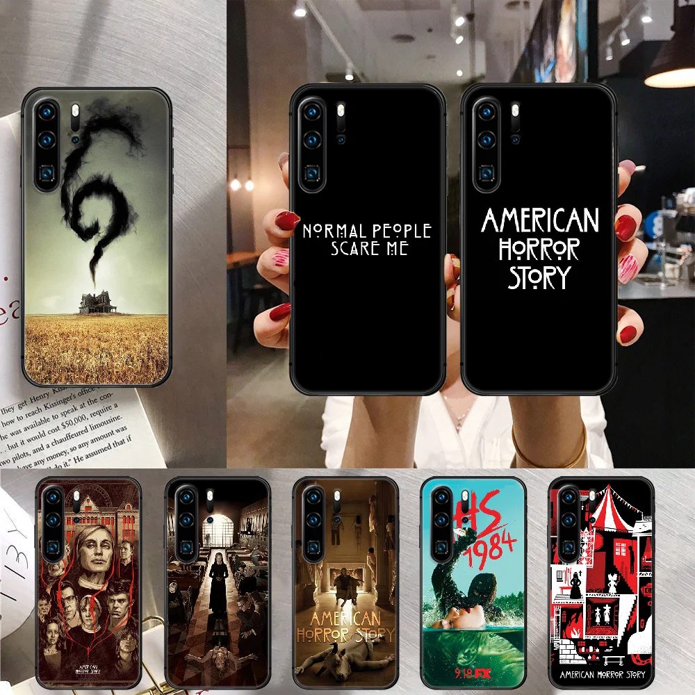 

AHS American Horror Story Phone Case Cover For Huawei Mate P 10 20 30 40 Lite Pro Smart Z 2019 Black Coque Black Shell Phone