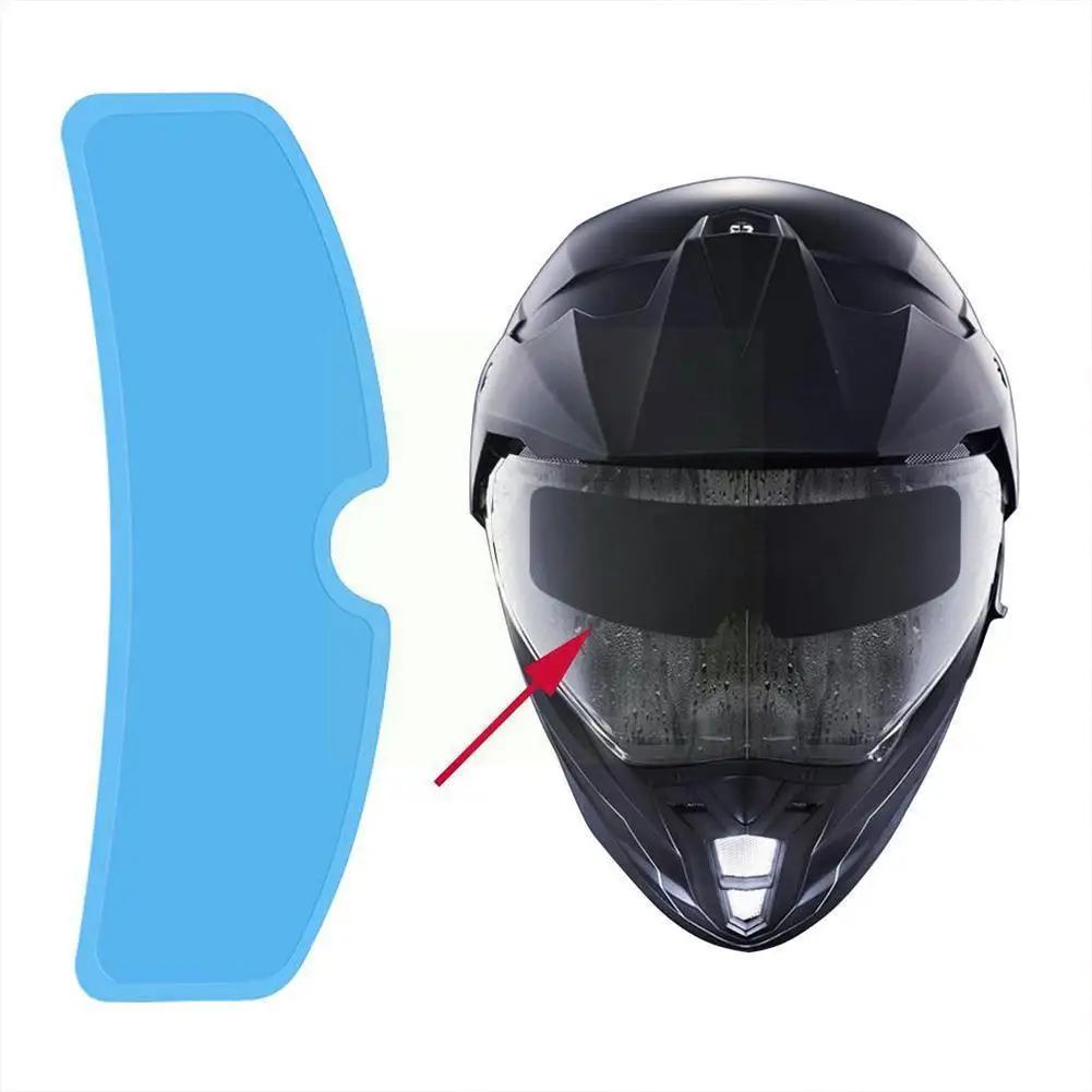 

1pcs Universal Motorcycle Helmet Waterproof Lens Film Fog and Anti Helmet Rain Film Visor Lens Sticker Protection Fog A5H8