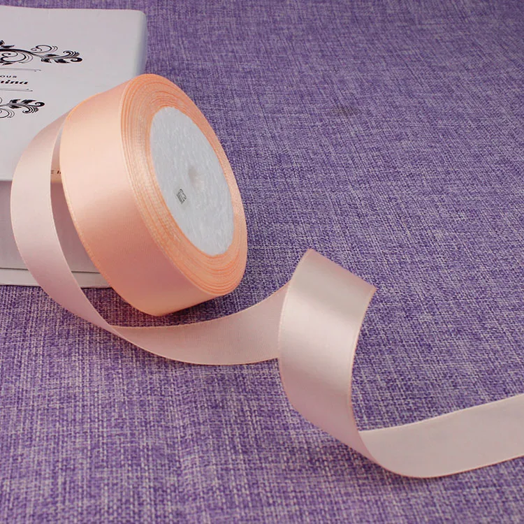 Шелковые атласные ленты 2 см золотые серебряные белые черные фиолетовые желтые