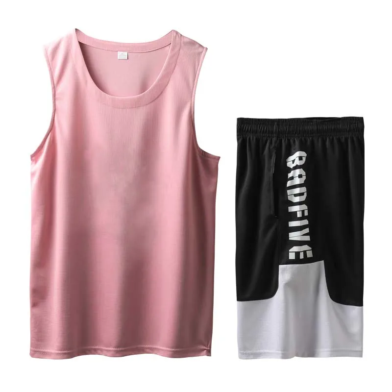 

DIY Loose Sleeveless Game Uniform Vest Basketball Uniform Suit Men and Women Team Uniforms Breathable Sports Jersey DIY