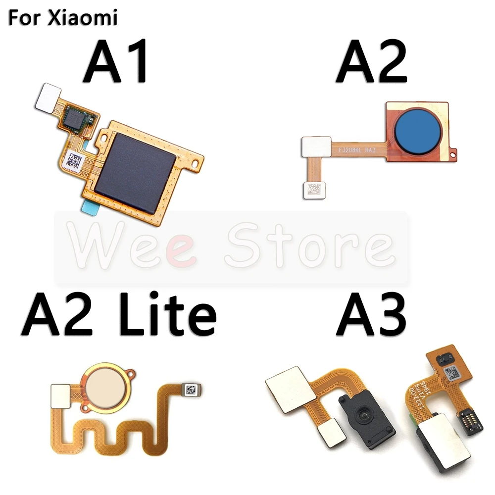 Сканер отпечатков пальцев на задней панели для Xiaomi Mi A1 A2 A3 Lite Pro Plus|Шлейфы