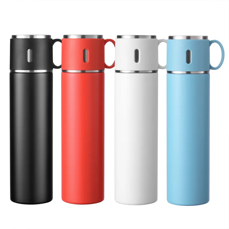

Double-layer Insulated Cup Large Capacity Stainless Steel Leak-Proof Vacuum Flasks Portable Leak-Proof Business Water Bottles