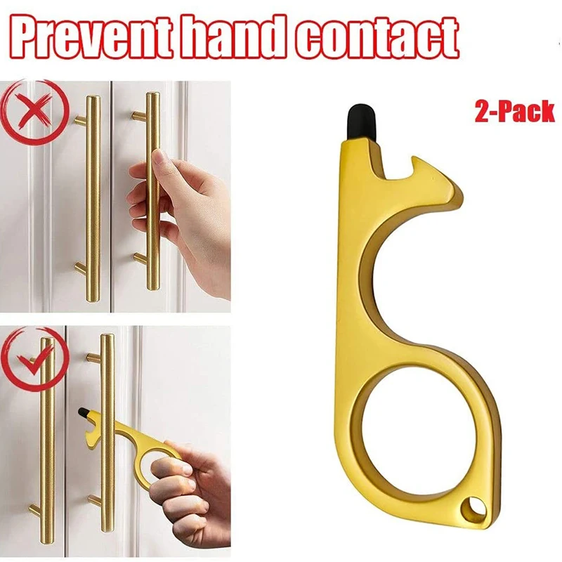 Бесконтактный Открыватель для дверей инструмент ключей с наконечниками стилуса