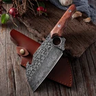 Кольцевой кухонный нож для убоя рыбы и мяса мясницкий нож 4 мм утолщенные портативные мини-ножи для природы для выживания кемпинга инструмент и футляр