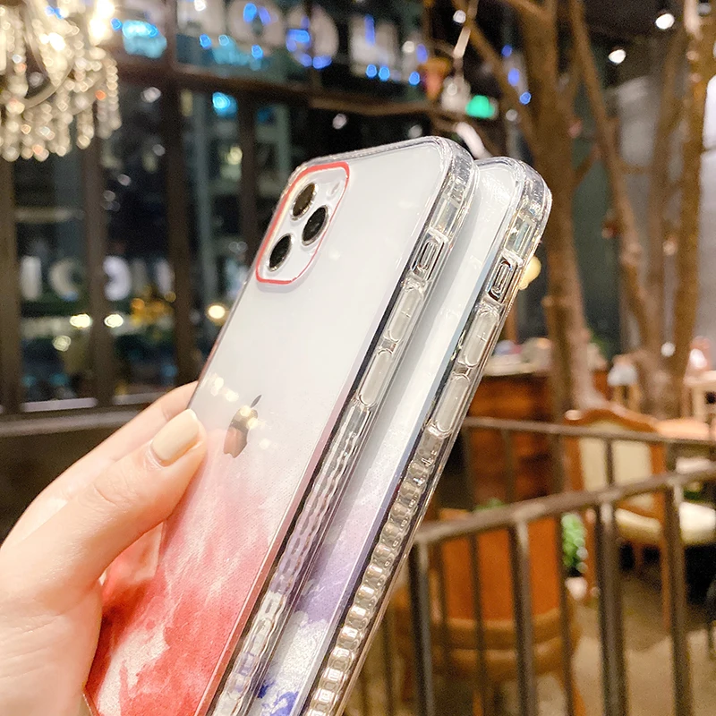 Чехол для iPhone 12 11 13 Pro XR X XS Max 7 8 Plus 11Pro с акварельным рисунком и мраморным |