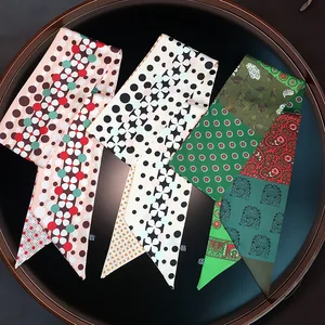 2019 Новый дизайн 160X13 см саржевый шелковый шарф длинный шарф двухслойный женский шарф галстук голова шелковые шарфы и Обертывания шейный платок