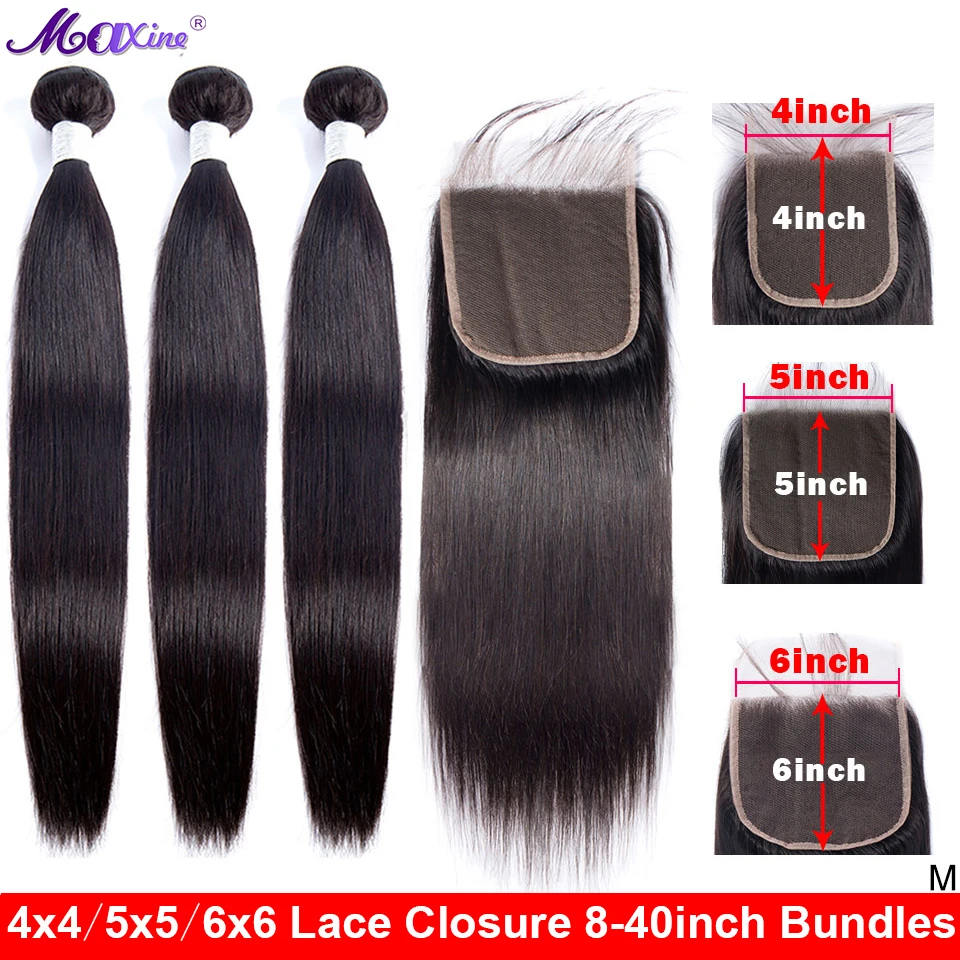 30 дюймовые прямые человеческие волосы пряди с застежкой Maxine Hair HD кружевная