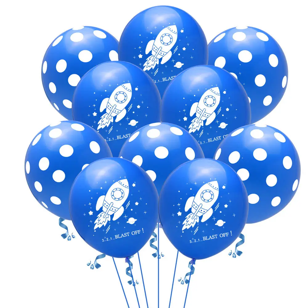 10 шт. 12 дюймов День рождения Космос астронавт ракета конфетти блесток набор