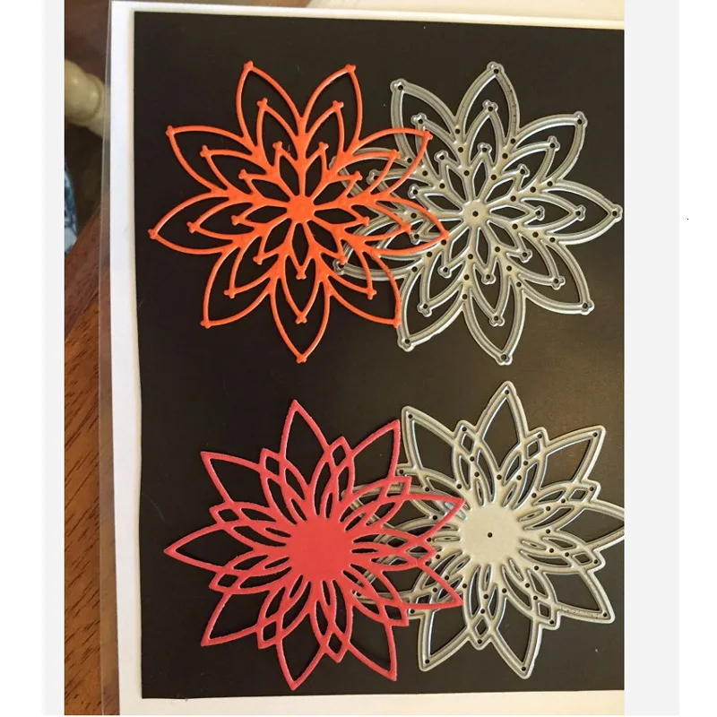 Новые Diy высечки тиснение из углеродной стали вытравление цветок ручной работы металлические рукоделия