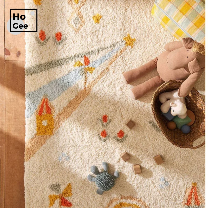Детский ковер для гостиной современный пушистый коврик детей плюшевый милый