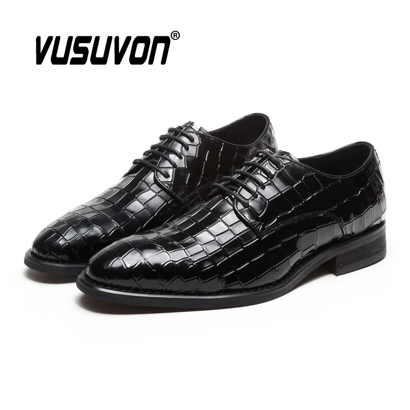 Брендовая Дизайнерская обувь Мужские деловые модельные туфли из натуральной