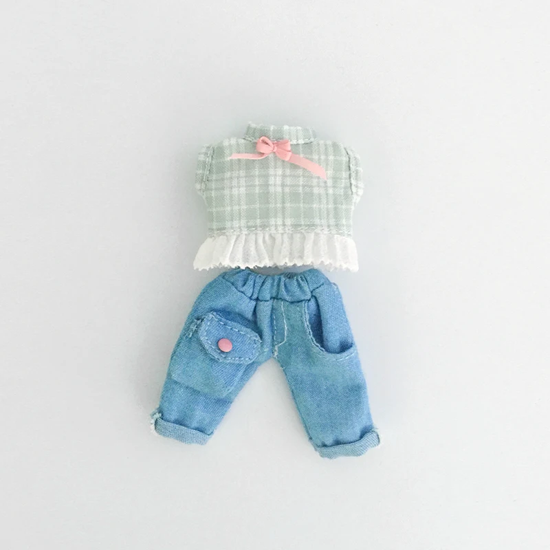 Ob11 baby BJD Жасмин Топ PD9 GSC рубашка без рукавов кукольные джинсы костюм аксессуары