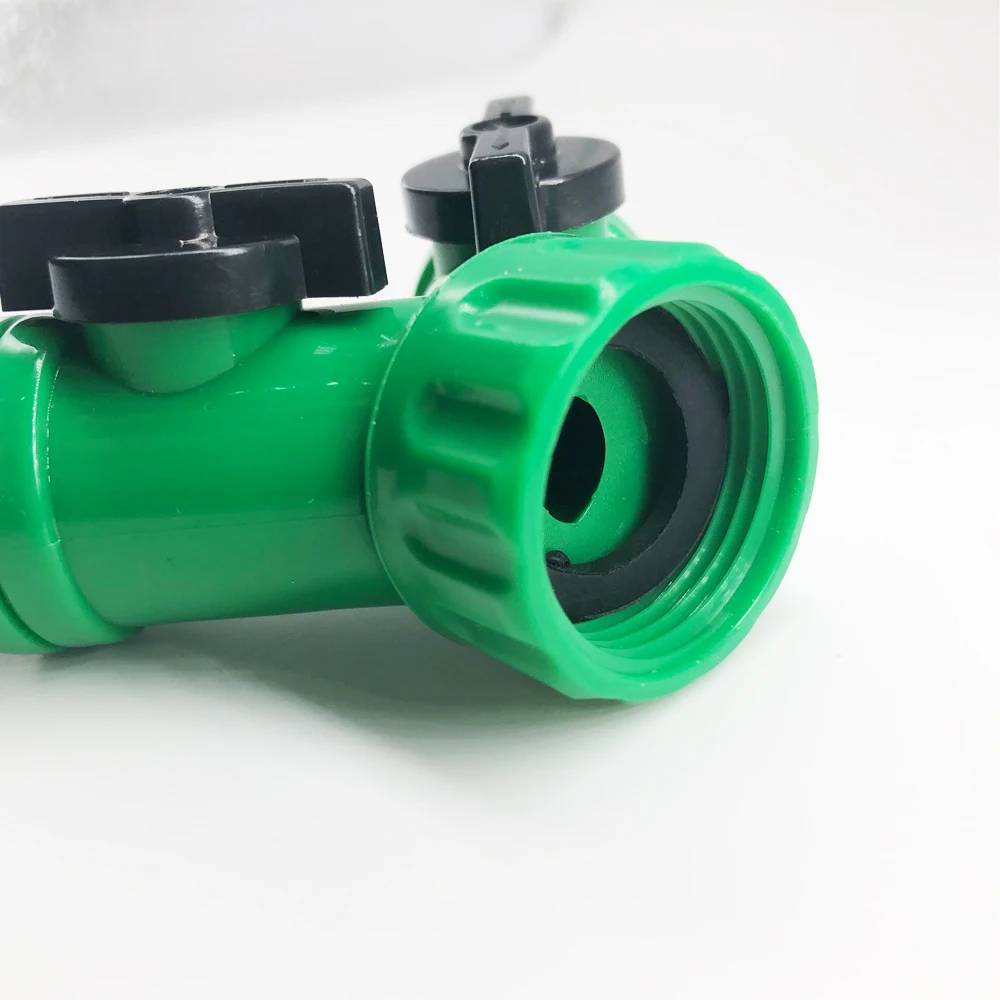 Irrigation Y Connector Adapter Splitter Resealable Tap 2 Way Valve Quick Coupling Drip System | Дом и сад